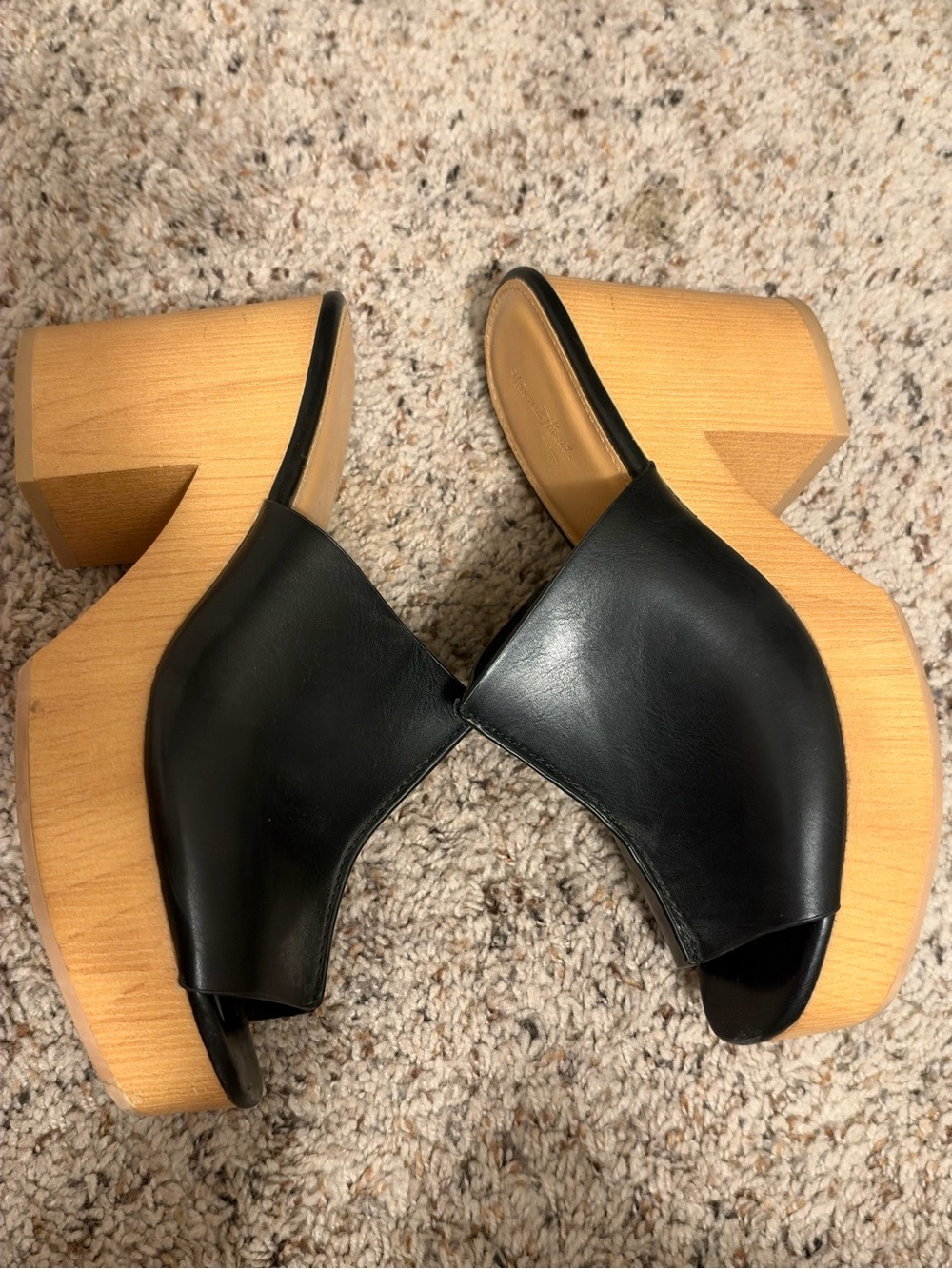 Wood-Platform Slide Heels